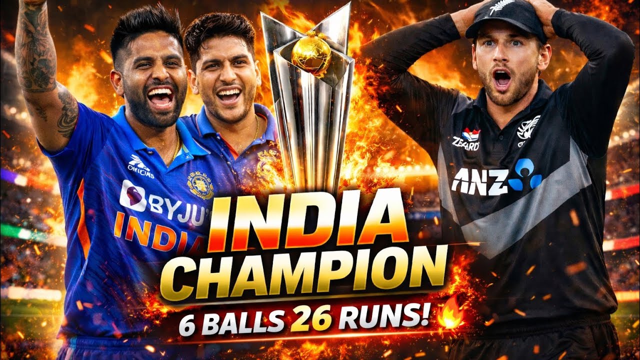 India vs New Zealand T20 Final – India Creates History! 🇮🇳🔥