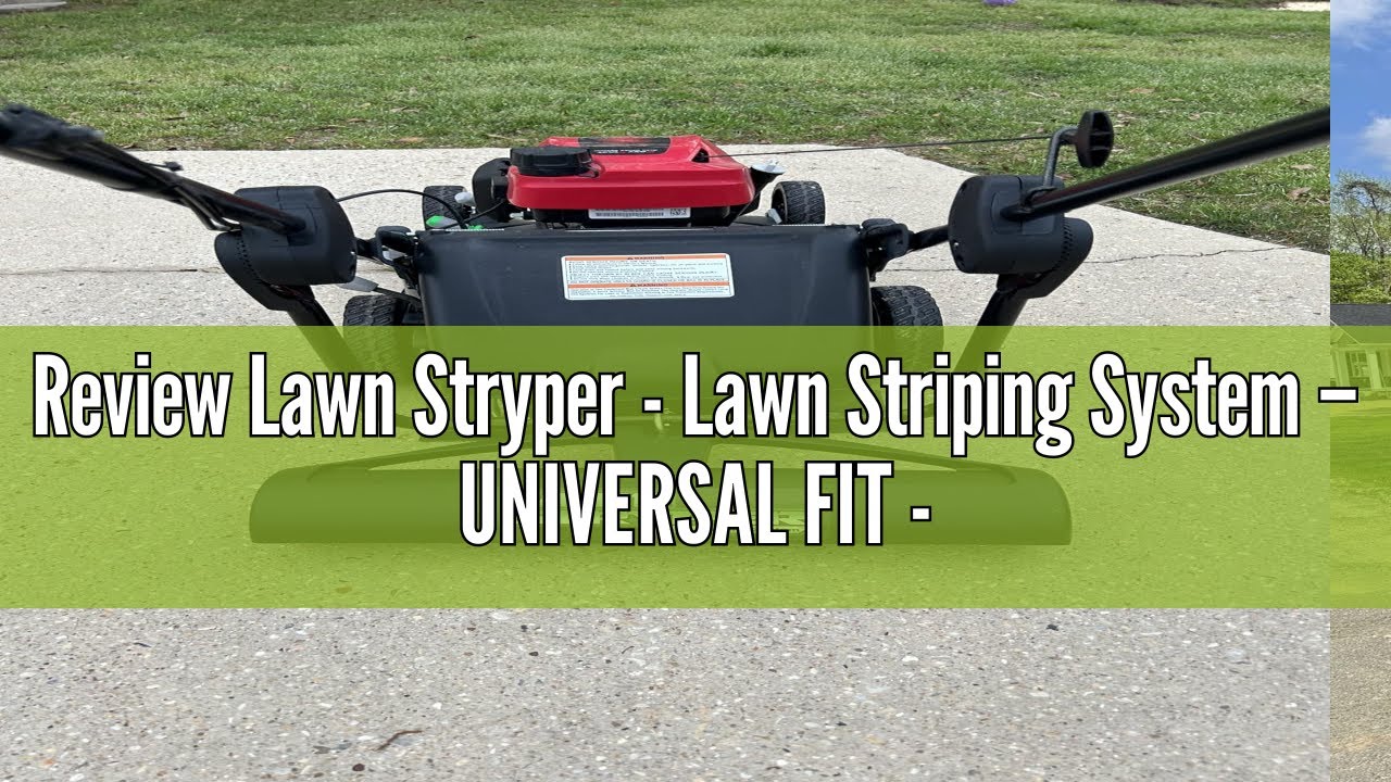 Review Lawn Stryper - Lawn Striping System &ndash; UNIVERSAL FIT - Works with Most 20&rdquo;-22&rdquo; Gas & Battery R