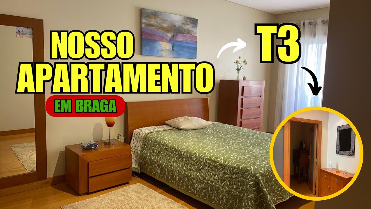 Tour pelo nosso apartamento em Braga | T3 moderno 100% mobilado 🇵🇹2025