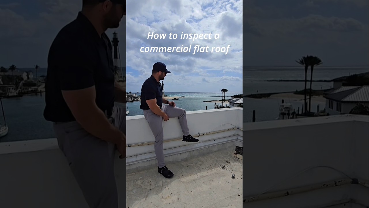 How to inspect a commercial flat roof. #roofingcontractor #roofing #commercialroofing #roofingsales