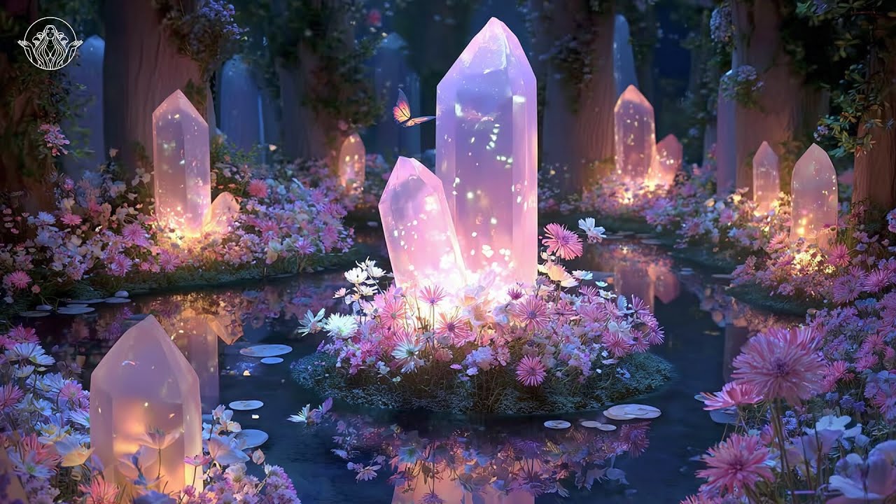 528Hz 🩷 Rose Quartz Love • Attracts love, harmony, and magic • Love frequency