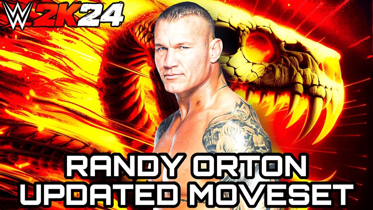 WWE 2K24 | Randy Orton Updated Moveset + Realistic Base Superstar Settings
