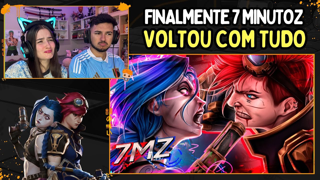7 Minutoz - VI E JINX (Arcane) | Apenas uma live