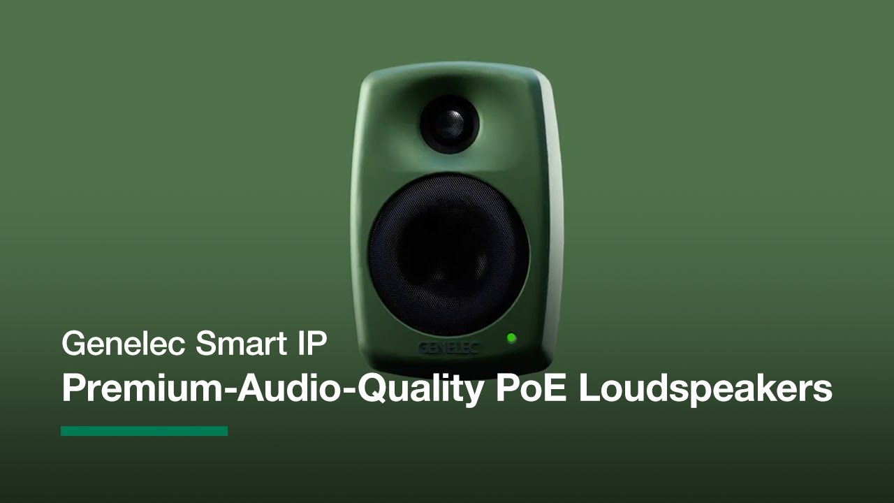 Genelec Smart IP | Premium-Audio-Quality PoE Loudspeaker Systems