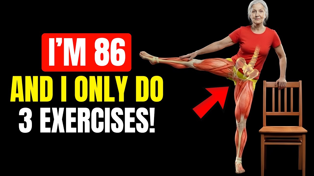 Over 80? FAIL THE STAND-UP TEST? Only 3 Exercises Needed in 5 Minutes | Senior Health Tips