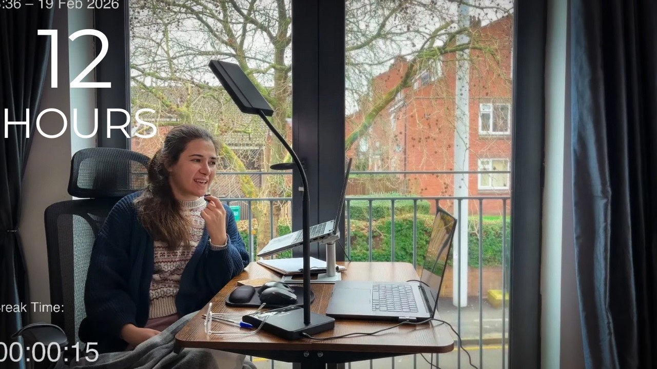 12-Hour LIVE Study With Me 🎓 | Cozy UK Ambience | Custom Pomodoro Timer | Deep Work Mode