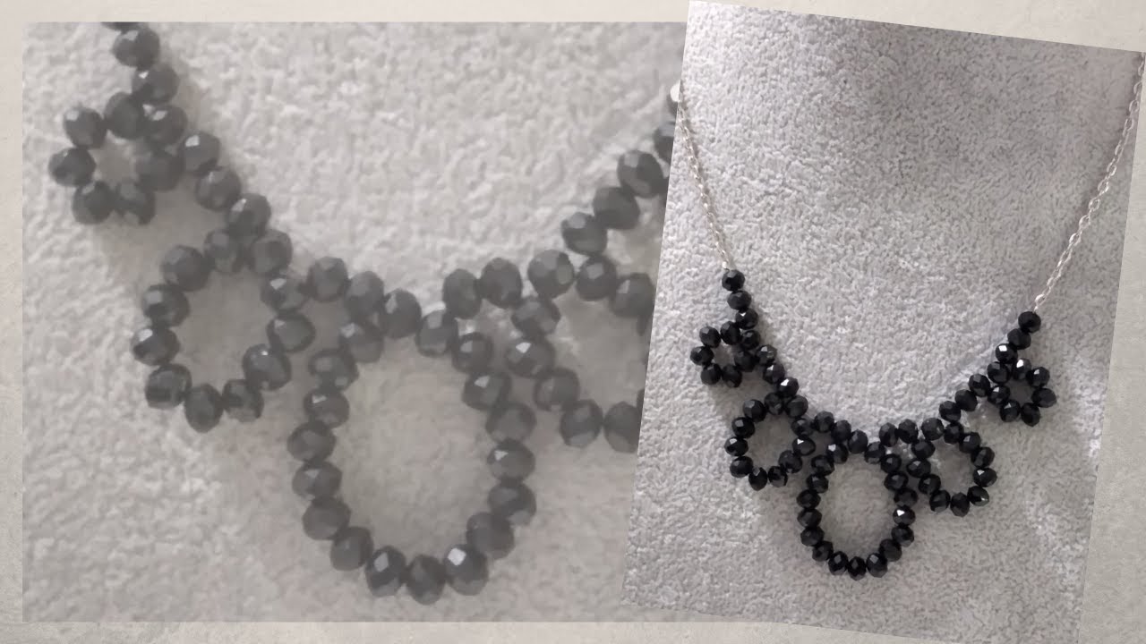 طريقة عمل عقد شيك وروعة من خرز الكريستال بطريقة سهلة جدا ... accessories.handmade.2021#