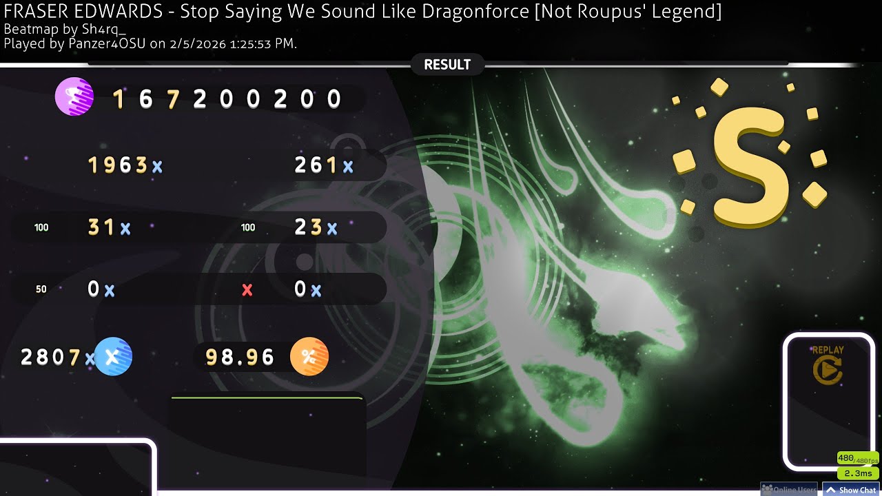 My New TOP Play & BEST Stream Score | 461pp 98.96%