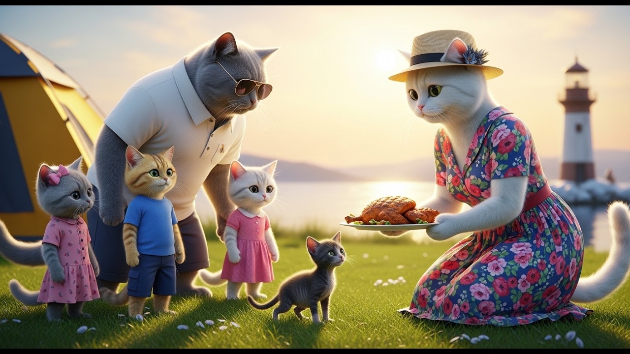 Rich Cat Family Went on a Picnic and Brought Home a Miracle! 😭❤️