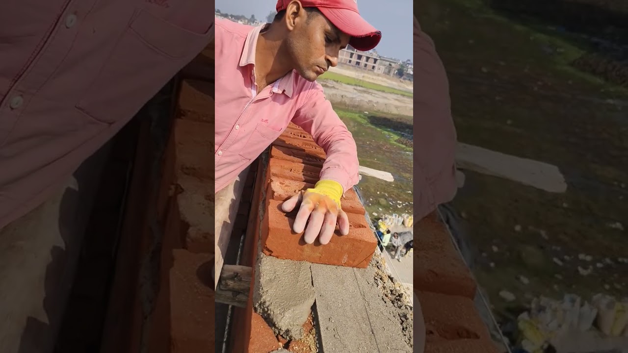 brick wall construction work #construction #wall #wall #design #plasterwall