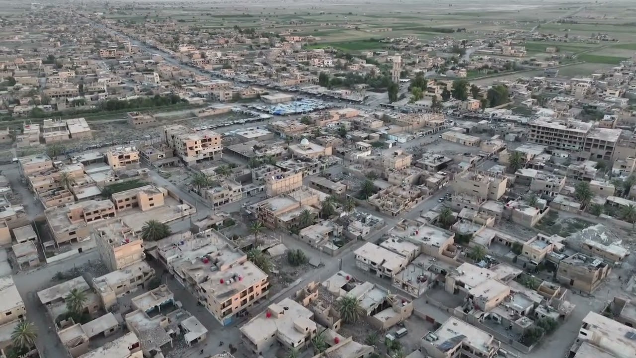 مشاهد جوية من مدينة #العشارة بريف ديرالزور الشرقي