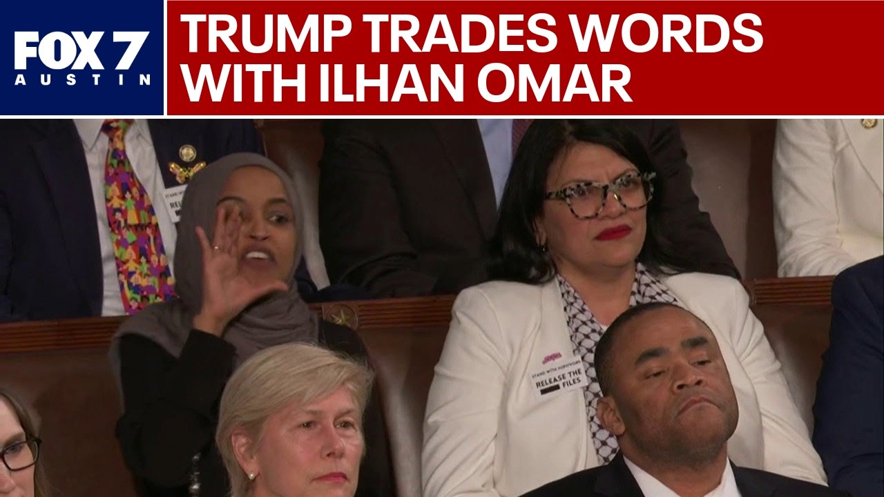 Trump, Ilhan Omar trade words at State of Union