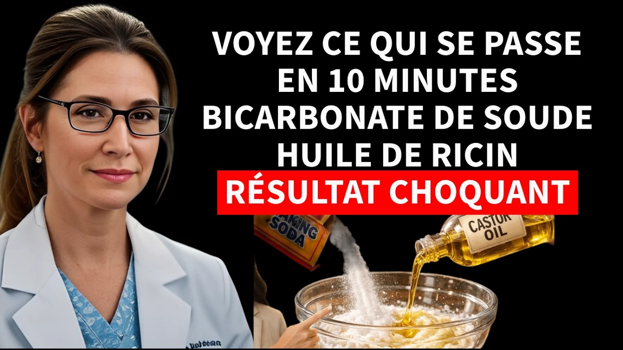 Mélangez L’huile De Ricin Avec Du Bicarbonate De Soude, Appliquez 10 Min : Voyez Ce Qui Se Passe !