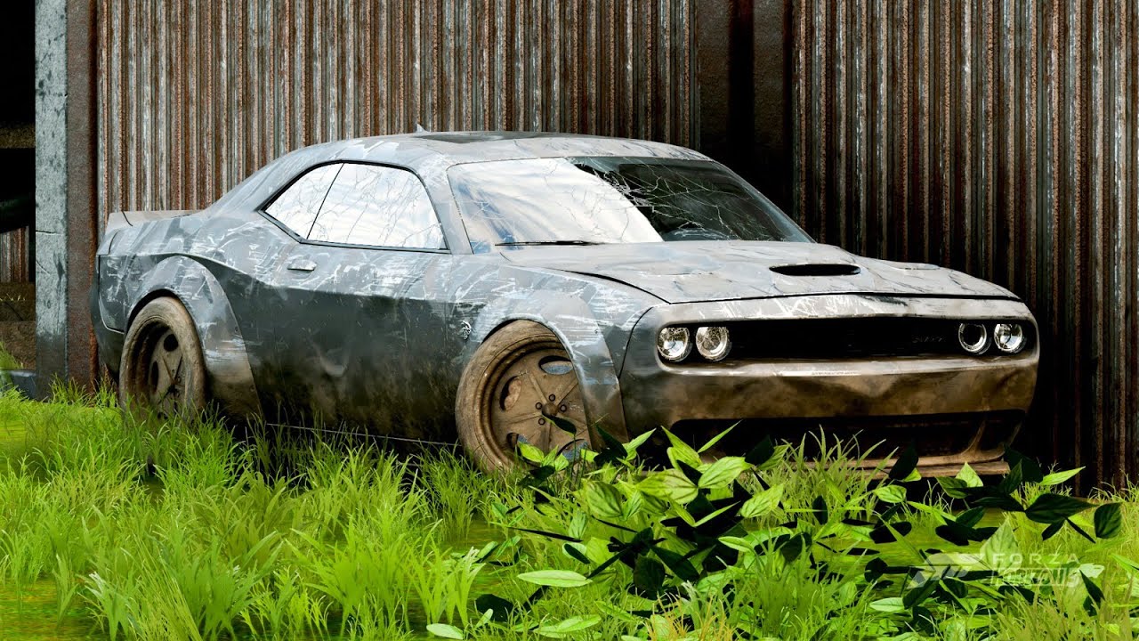 DODGE CHALLENGER SRT LOGİTECH G29 SHİFTER STEERING WHEEL ABANDONED   #forzahorizon