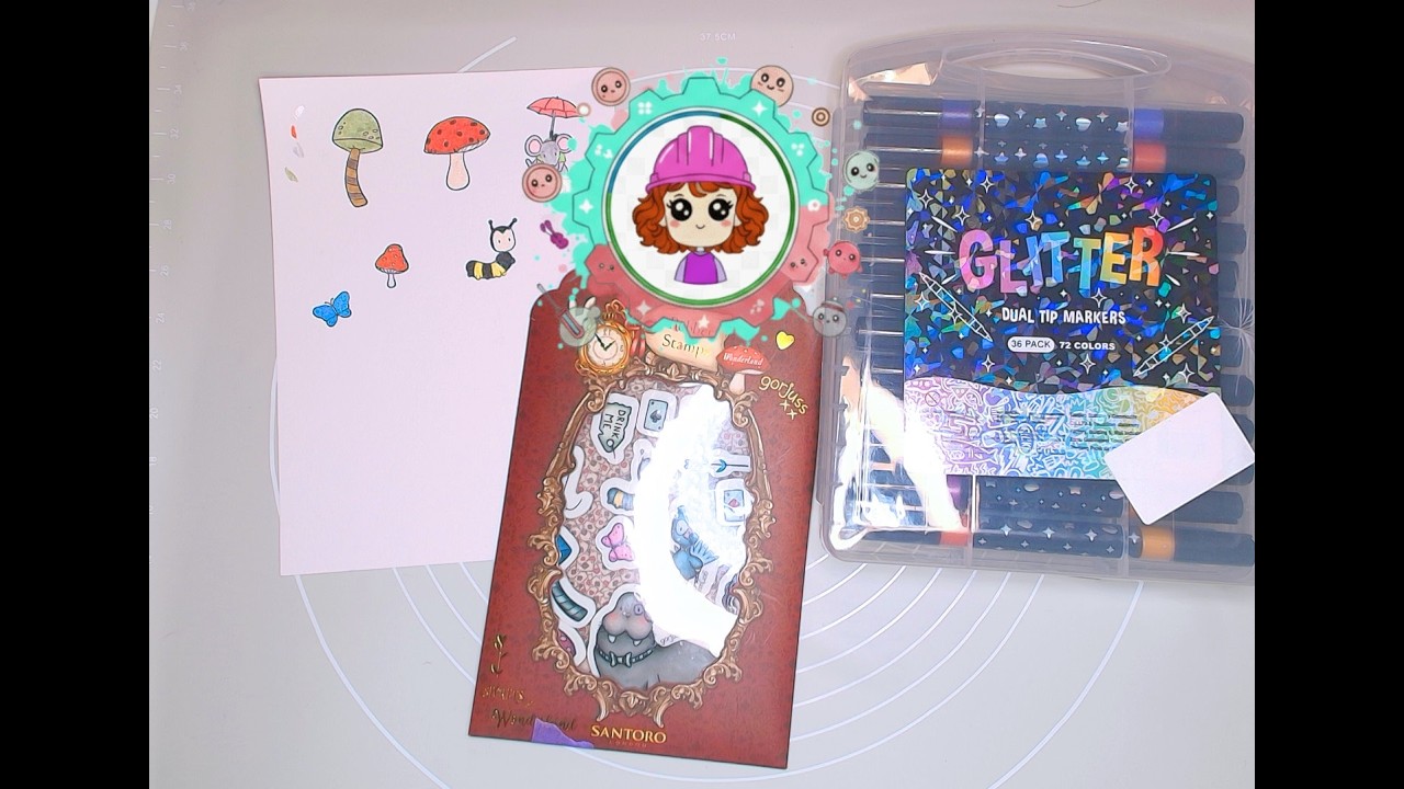 Ausprobiert ! Glitzer Dual Tip Markers