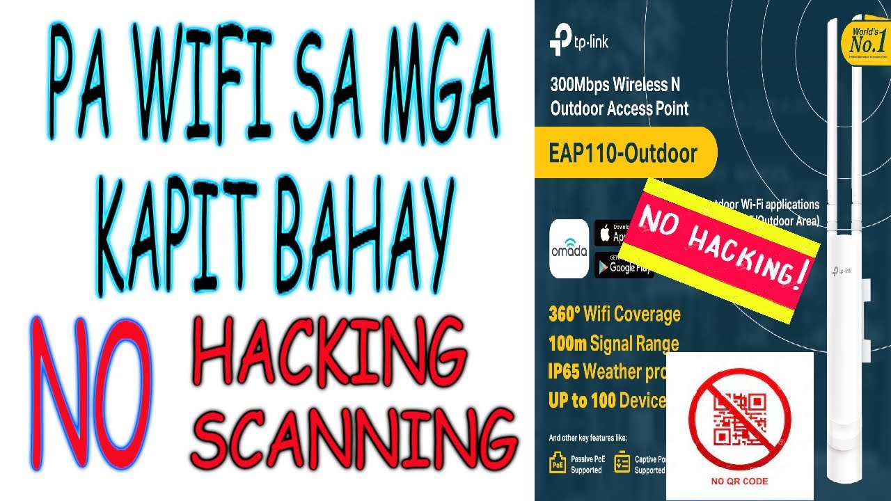 PA WIFI SA MGA KAPIT BAHAY MO NO HACKING NO SCANNING