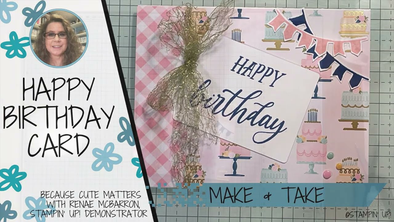 Happy Birthday Make & Take using Wildflower Birthday DSP