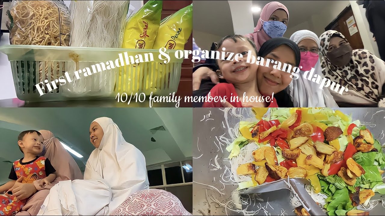 first day ramadhan & organizing barang dapur ✨