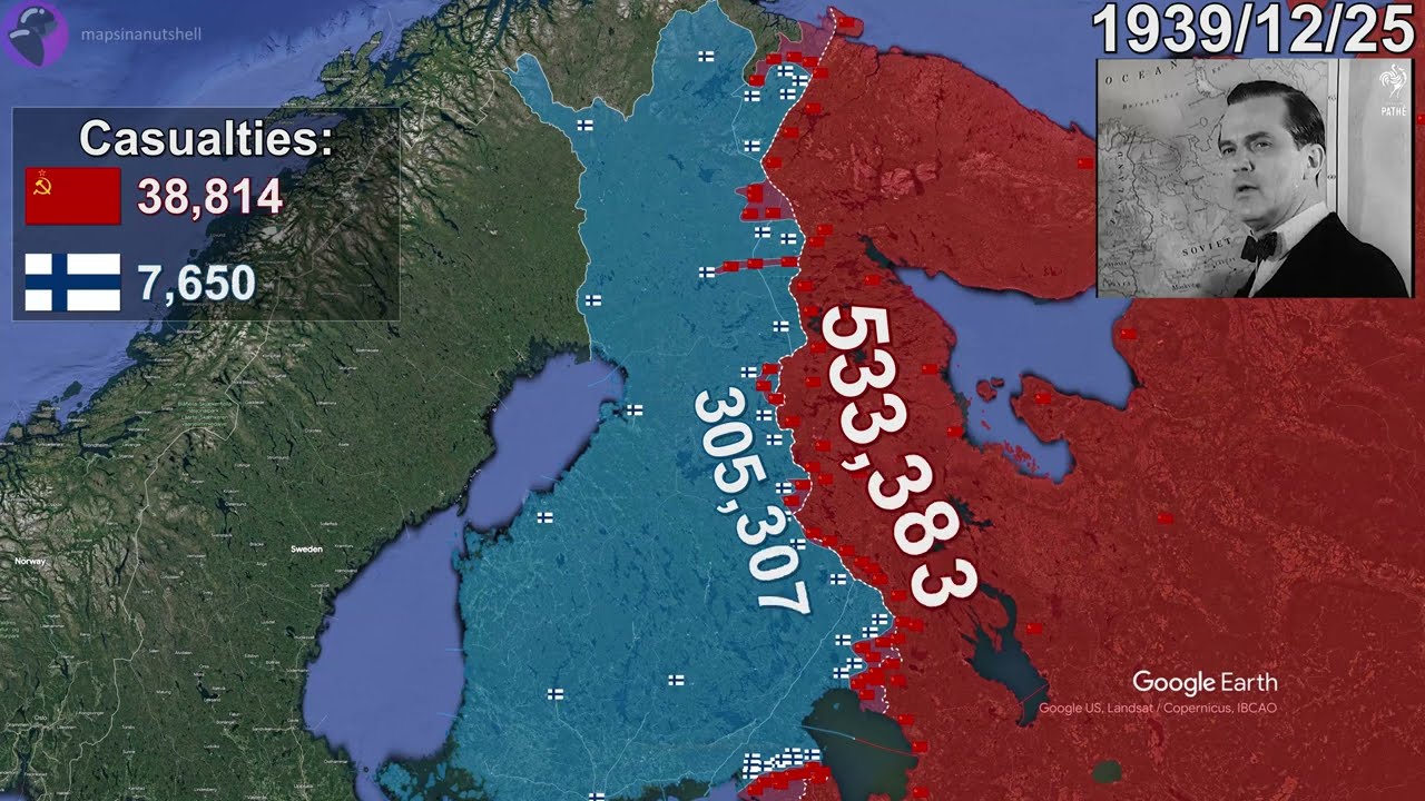 The Winter War using Google Earth