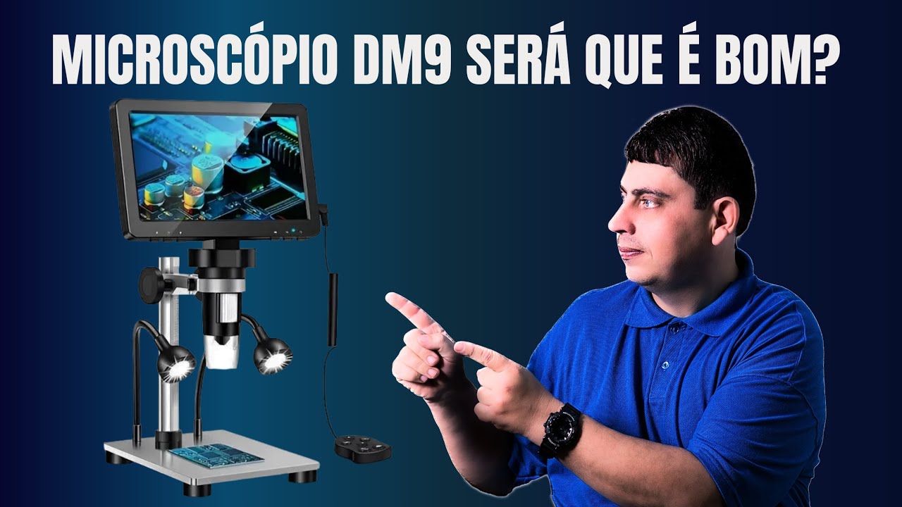 MICROSCÓPIO DM9 PARA MANUTENÇÃO DE CELULAR E NOTEBOOKS 