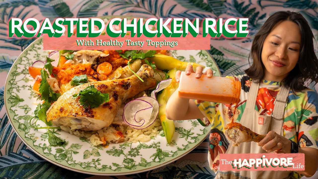 Easy Roasted Chicken Rice (Singapore Style, Balanced, No Deep Frying)