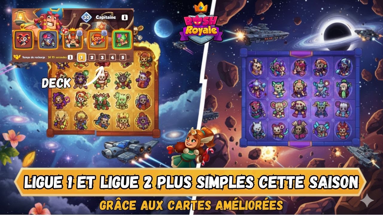 Rush Royale | Ligue 1 et Ligue 2 plus simples cette saison gr&acirc;ce aux cartes am&eacute;lior&eacute;es