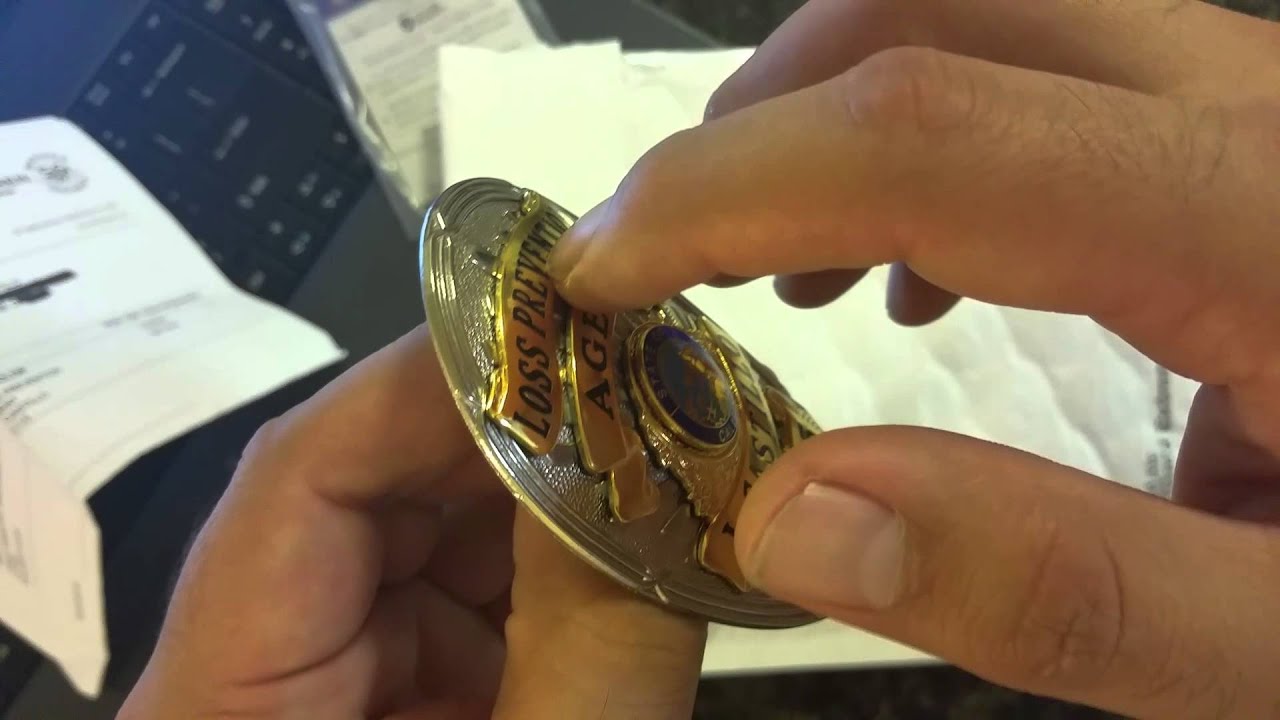 Custom made Loss Prevention, Security & Police Badges