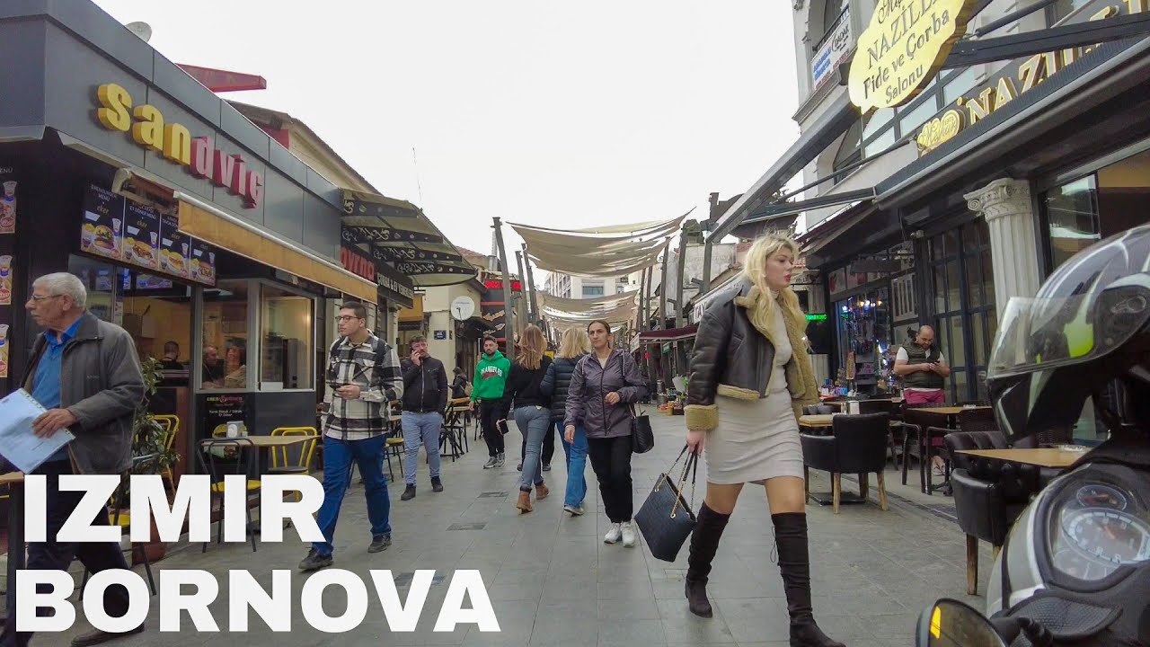 Izmir, Bornova Virtual Walking Tour in 4K 🇹🇷 Turkey 2023