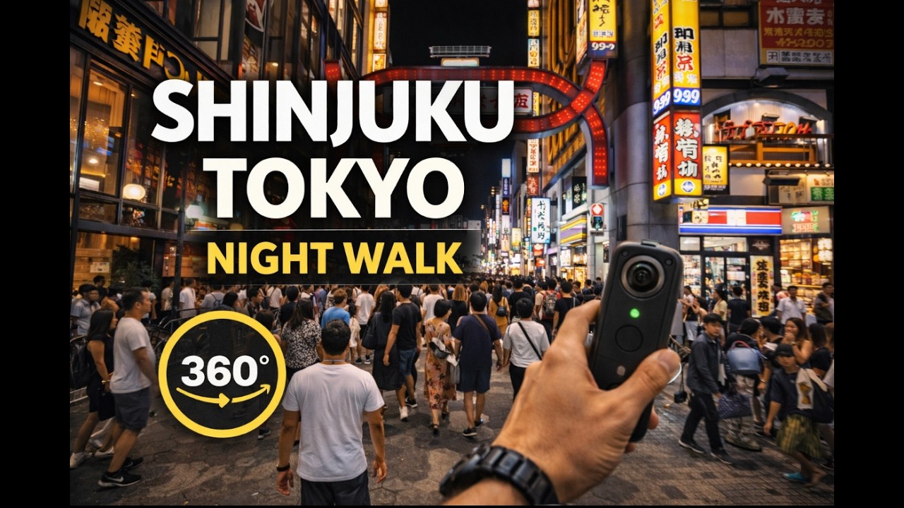 Shinjuku Tokyo 🇯🇵 NightWalk \ 360 POV Kabukicho Streets