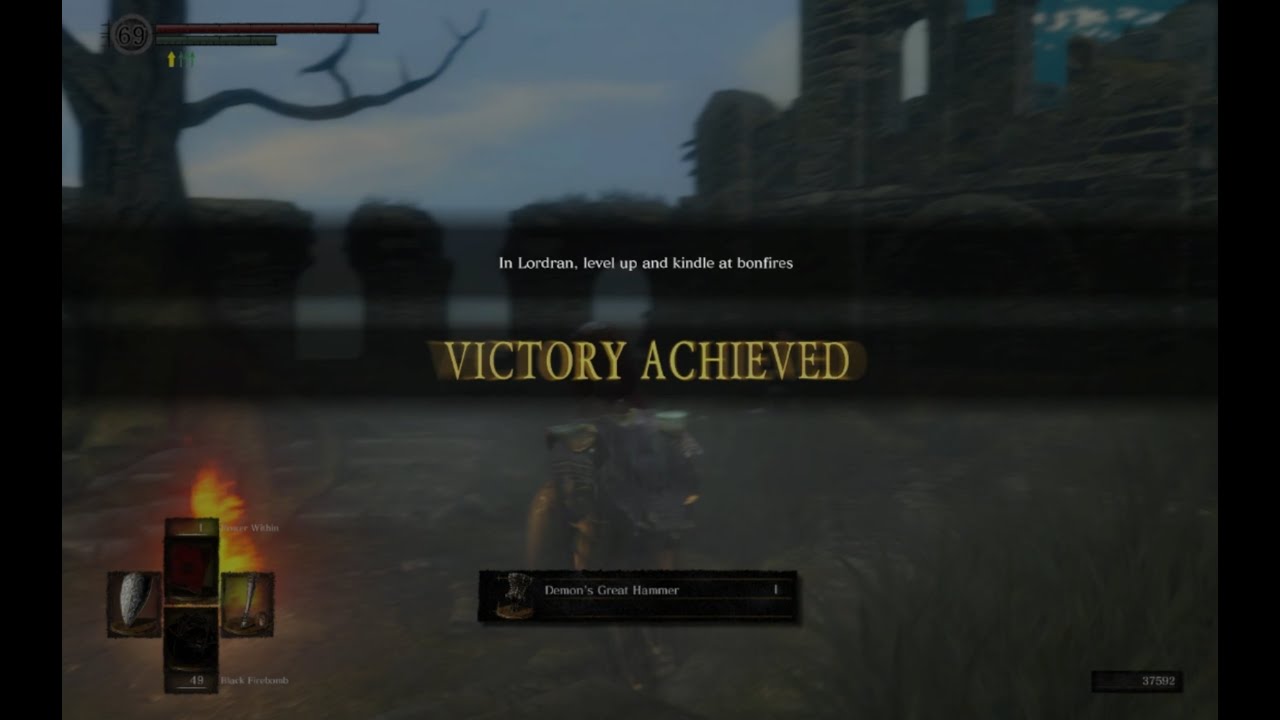 Dark Souls Remastered Asylum Demon dies from Toxic
