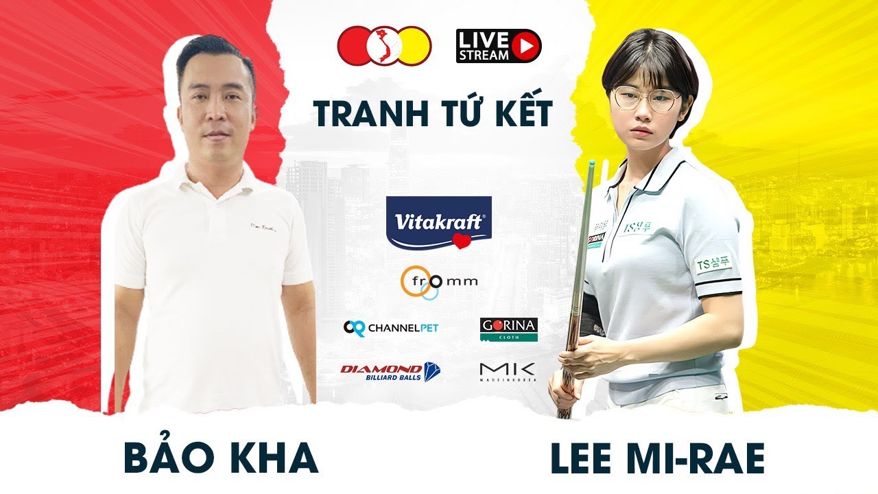 Nữ cơ thủ PBA:  Lee Mirae vs Bảo Kha
