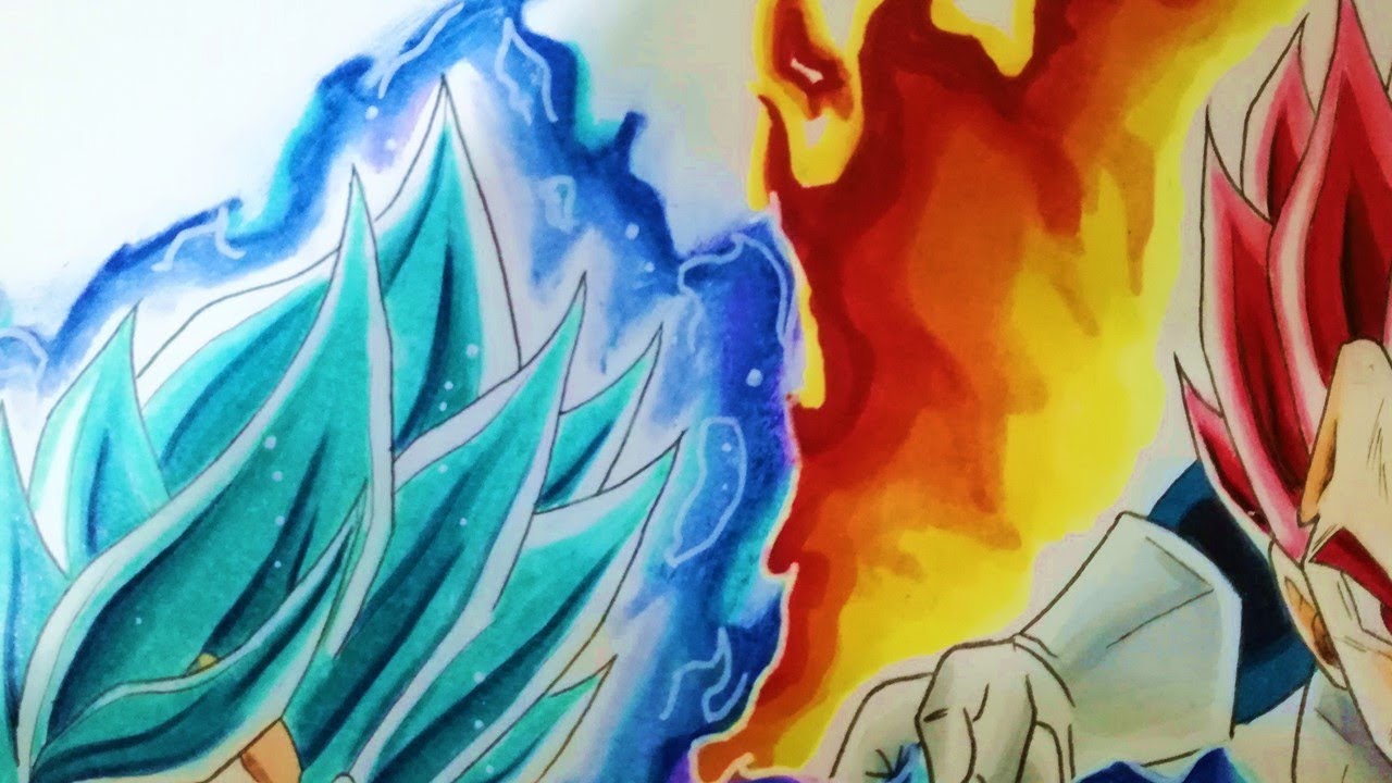 Como Dibujar a Vegeta Ssj God/Pelicula Dragon Ball Super Broly/ Batalla Final Parte 2