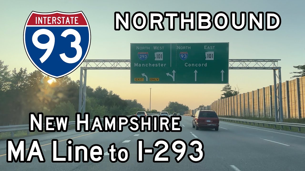 Interstate 93 New Hampshire (MA State Line to I-293) Northbound