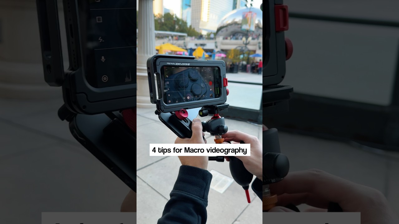 Tips for iPhone macro videography w/Beastgrip Macro Lens 🤯 #beastgrip #shotoniphone #iphonelens