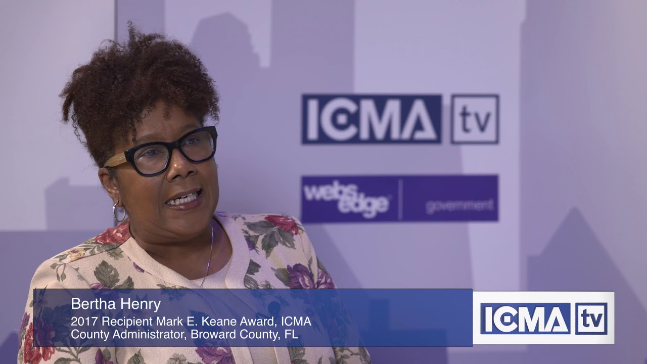 ICMA Interviews: Bertha Henry of Broward County, FL at ICMA Annual Conference in San Antonio, TX