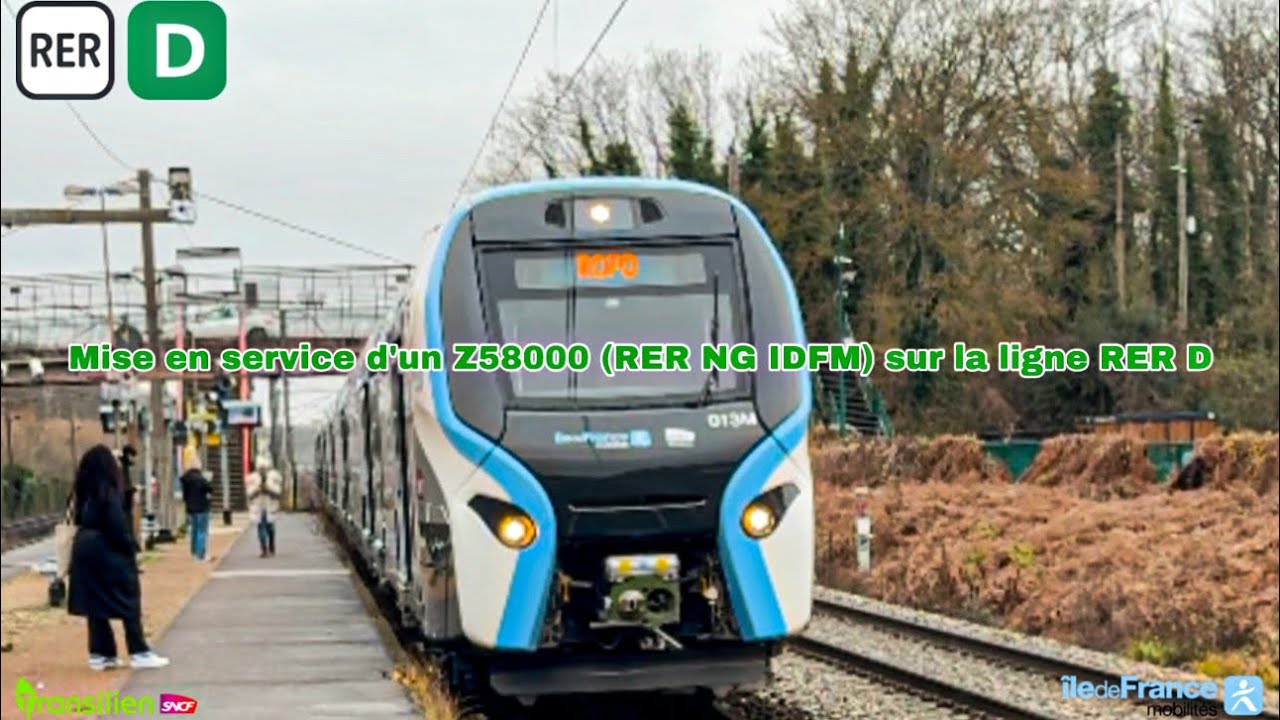 Mise en service du Z58500 sur la ligne RER D