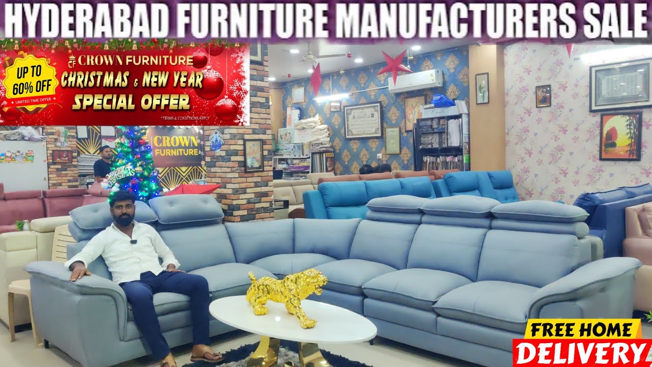 Biggest furniture store in Hyderabad/factory price లోనే కొనుక్కోండి/Crown Furniture