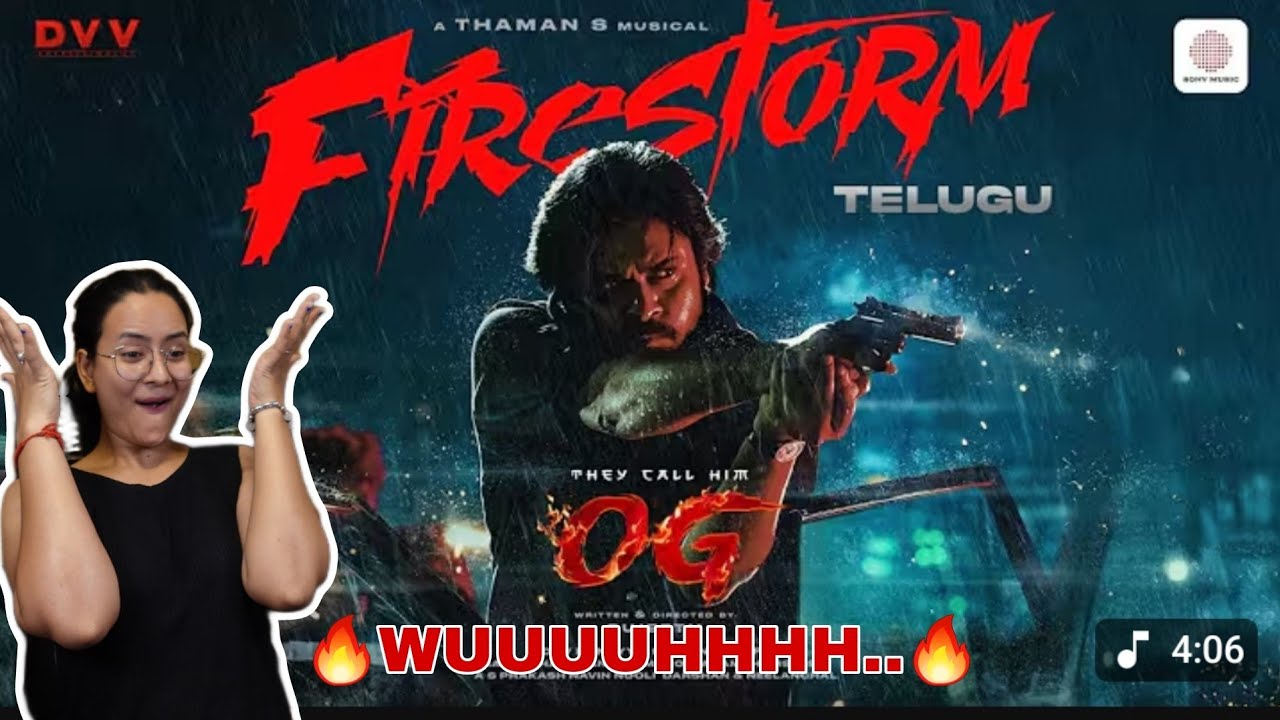 They Call Him OG - Firestorm Lyric Video Reaction | Pawan Kalyan | Sadhana Reaction