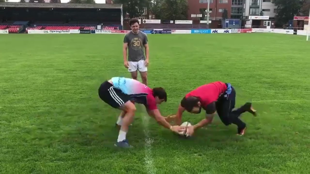 Bedford Blues show us a rugby drill to help with ball presentation
