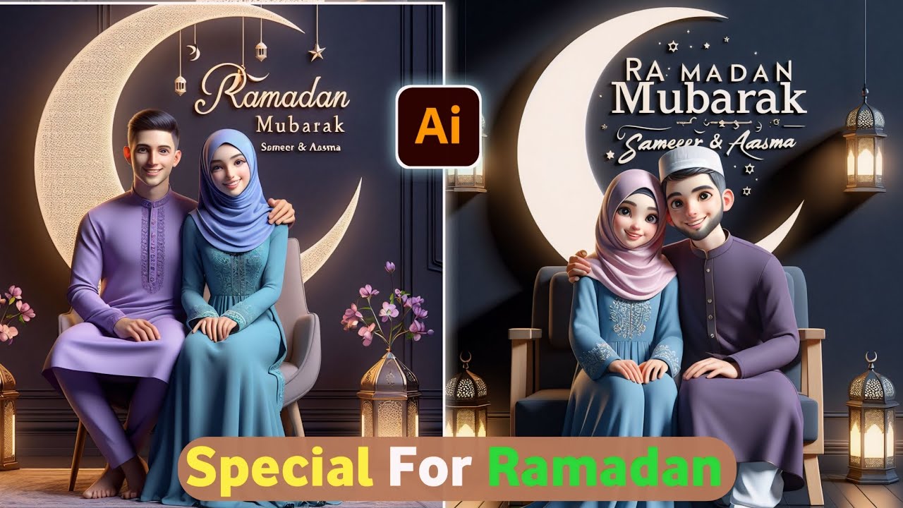 🤩How To Create Ramadan Couple Ai Image Alert 🚨 New Trending