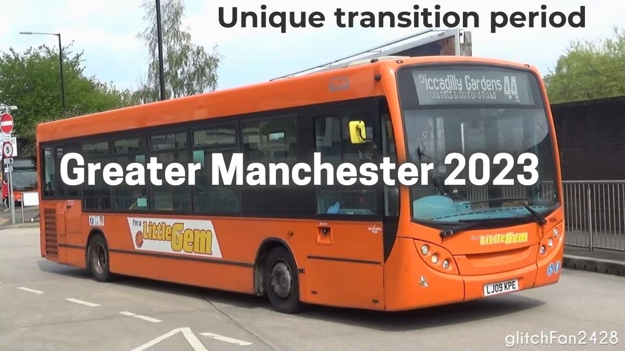 Buses in Greater Manchester, England 2023