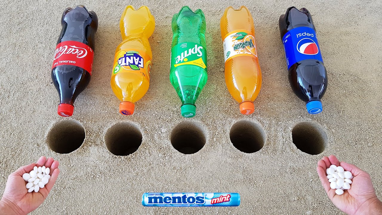 Experiment !! Cola, Yedigün, Pepsi, Sprite, Fanta and Mentos Underground