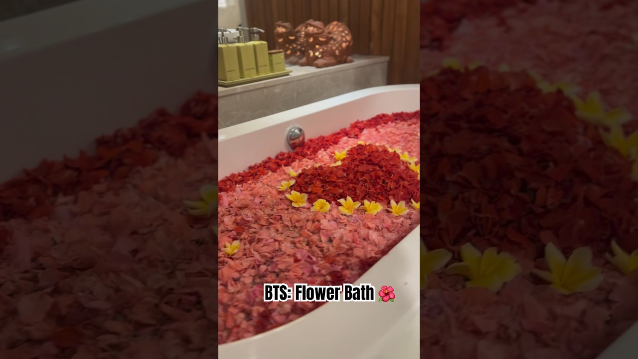 The making of flower bath 🌺 🛁