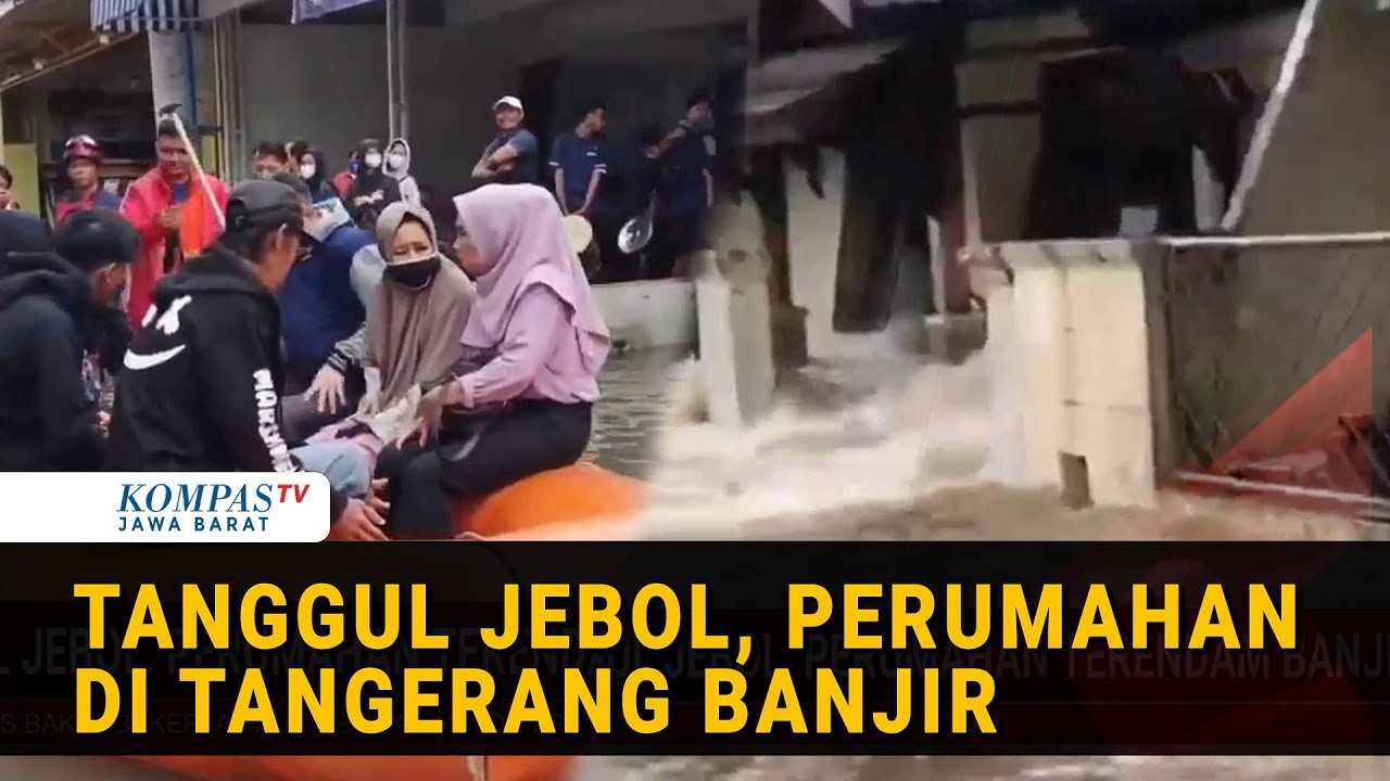 Tanggul Kali Angke Jebol, Perumahan di Tangerang Terendam Banjir
