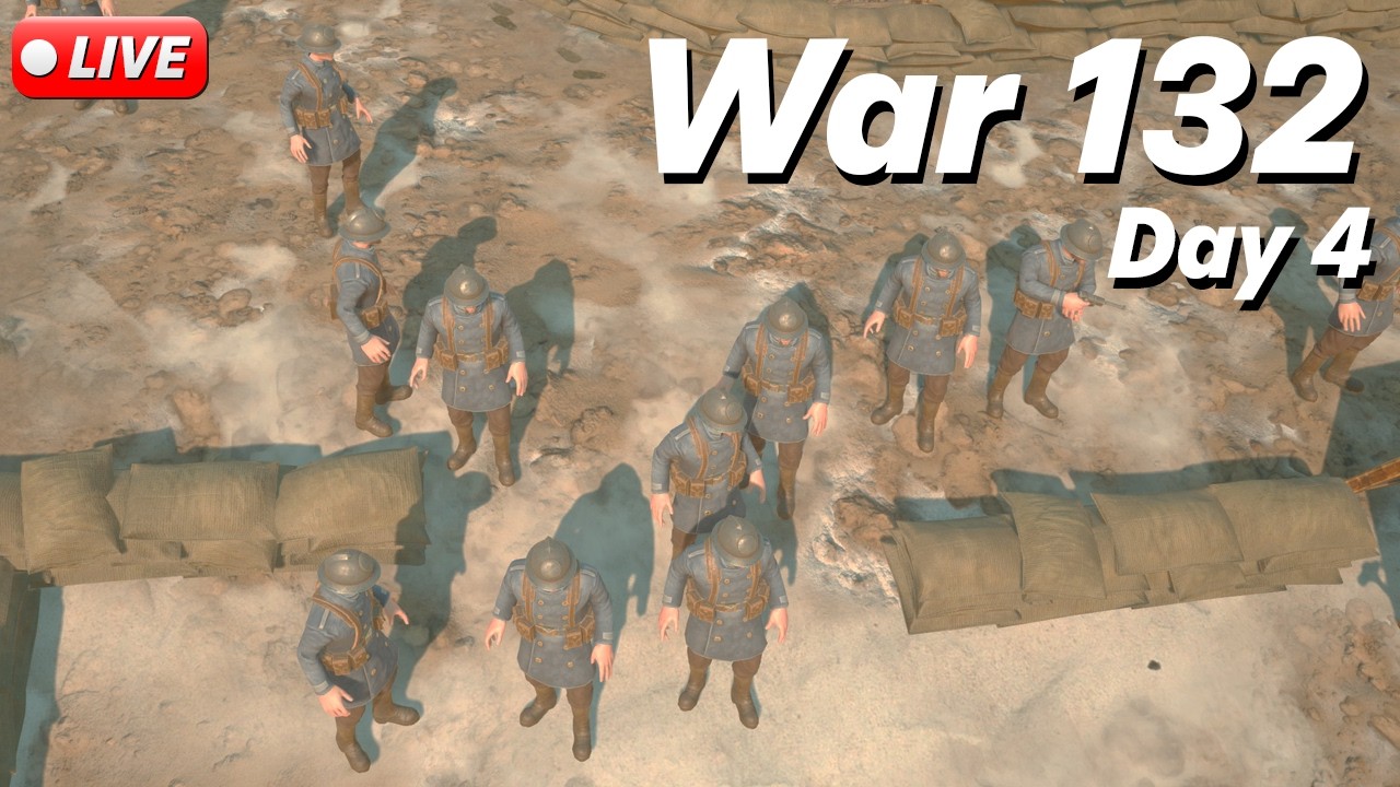 🔴 FOXHOLE AIRBORNE // WAR 132 - DAY 4 // WARDEN FRONTLINE // LIVE GAMEPLAY