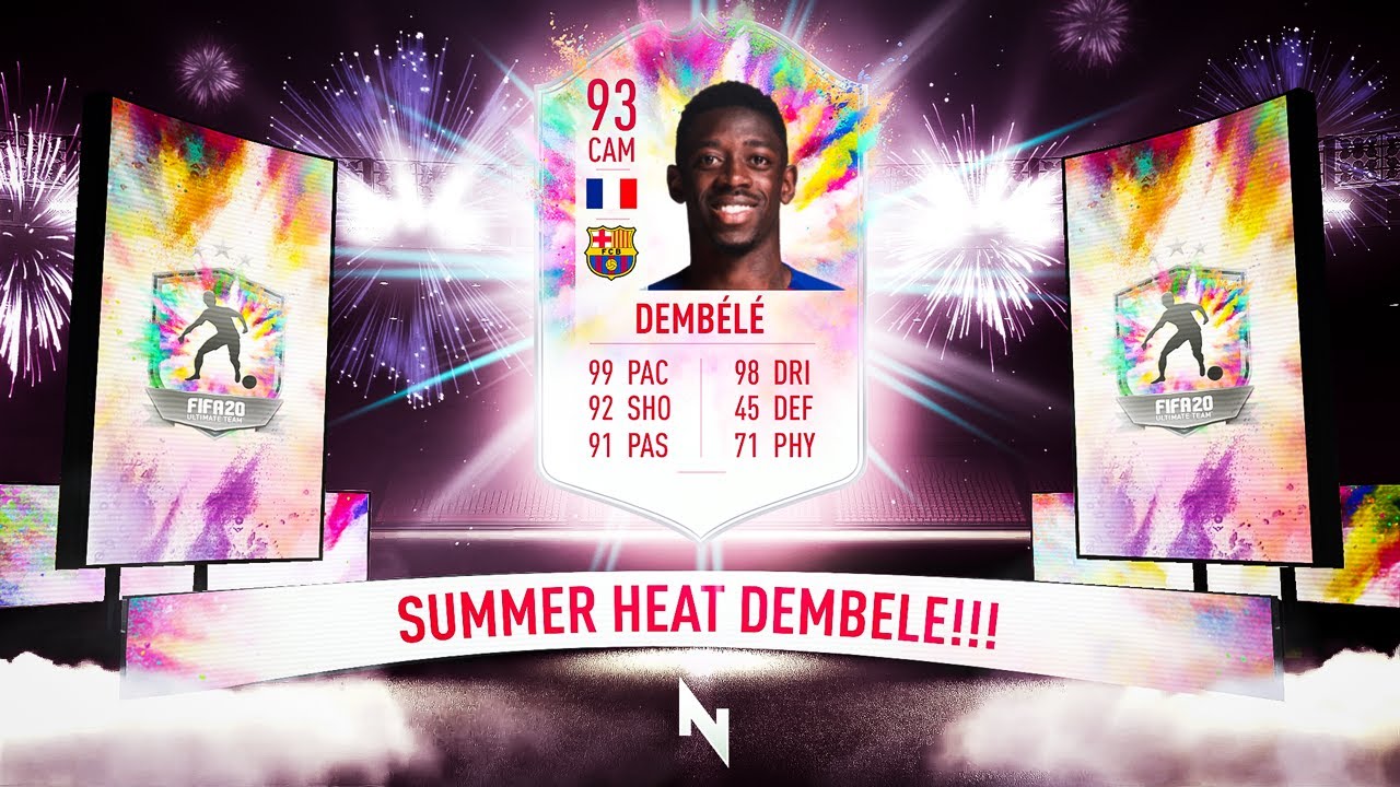 FAN VOTED 93 CAM DEMBELE SUMMER HEAT SBC! - FIFA 20 Ultimate Team