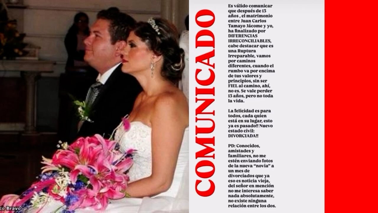 Doménica Mena se divorcia porque le pusieron los Kchos