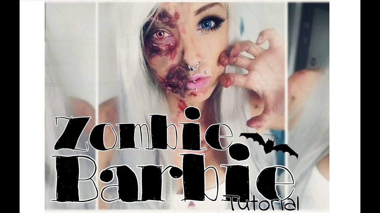 ZOMBIE BARBIE - Tutorial 💀 | Halloween 2015 | Iszy Independent