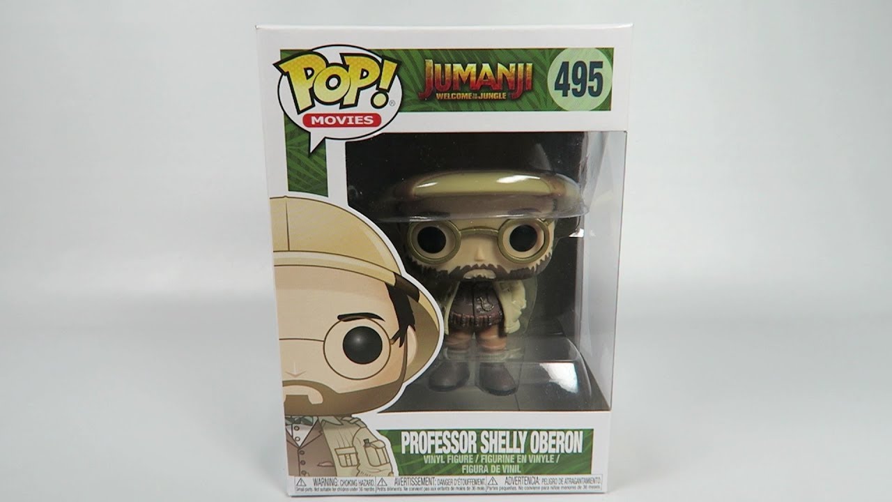 Funko Pop Vinyl Jumanji Welcome to the Jungle Professor Shelly Oberon Unboxing
