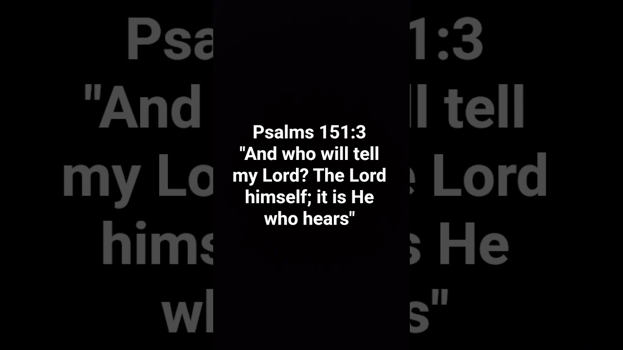 Psalms 151:3